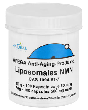 50 g de poudre liposomale de NMN (mononucléotide nicotinamide) - 100 gélules de 500 mg chacune