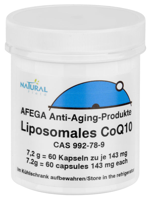 Liposomal Coenzyme AFEGA® Q10 Powder - 60 capsules of 143 mg each (=100 mg pure Q10)